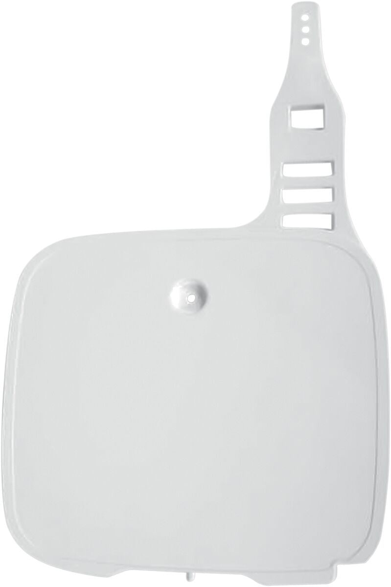 UFO FRONT NUMBER PLATE YAMAHA YZ125/250/360/490 WHITE YA02805-046