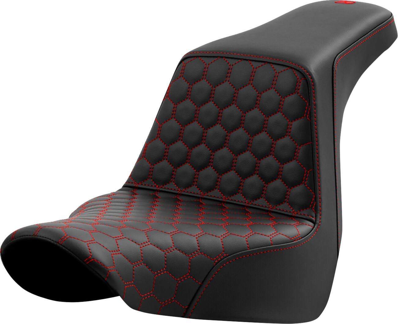 Saddlemen Honeycomb Step-Up Seat Red For HD FXLRS 1923 18-24 818-29-17704