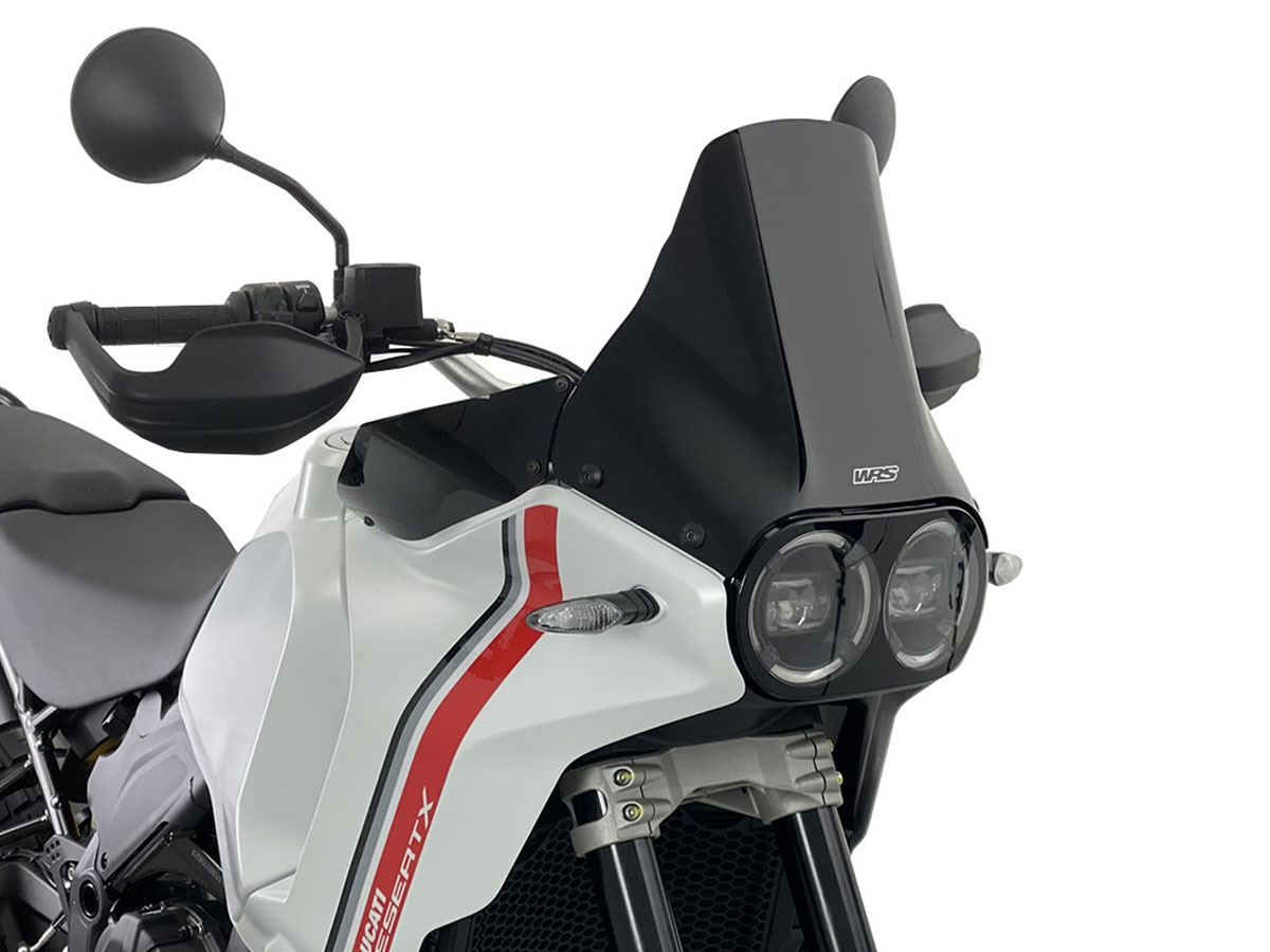 WRS Windscreen Enduro Ducati Desertx 950 Black Du025nl