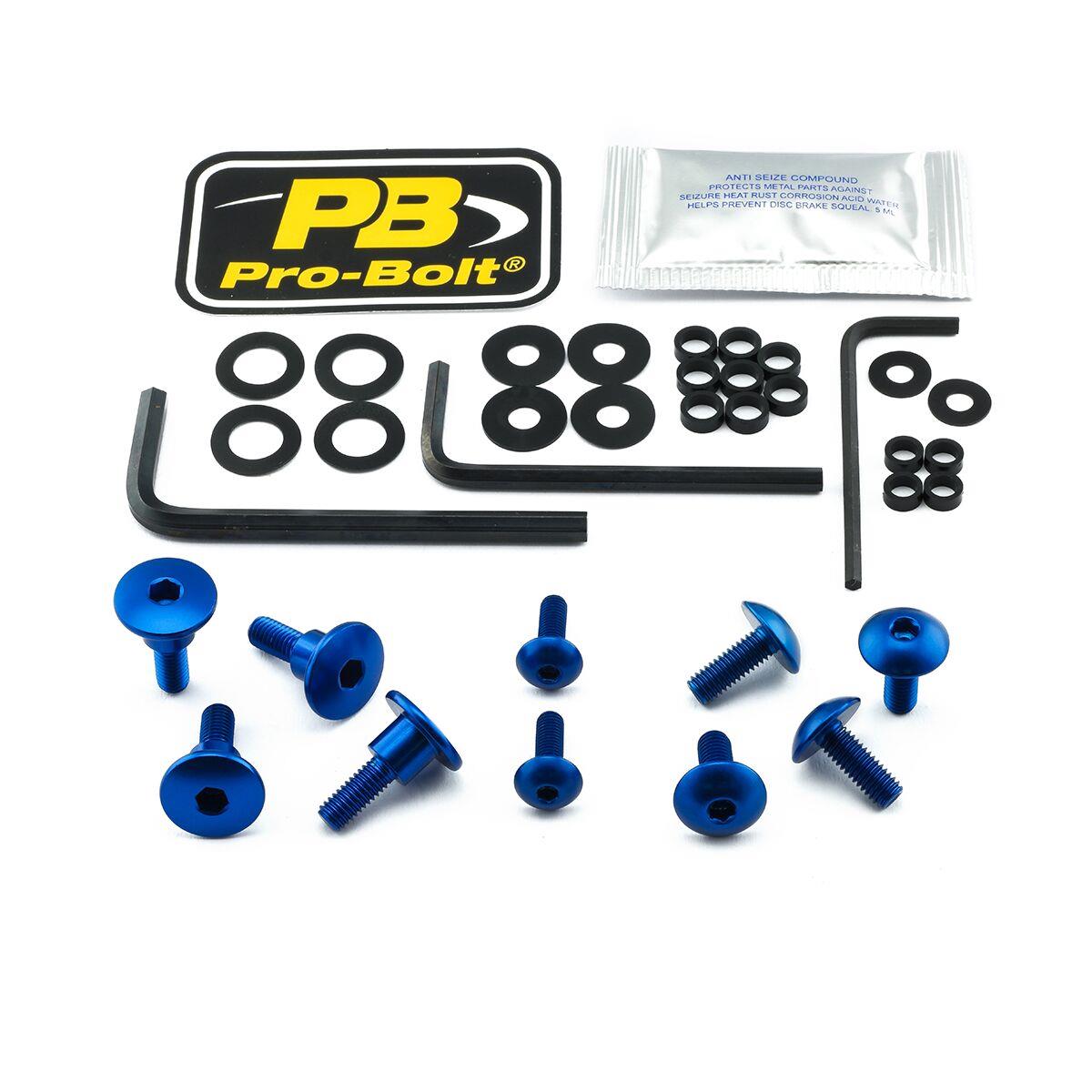 Pro Bolt Aluminium Fairing Bolt Kit For Kawasaki Z 800 2013-2016 FKA237B