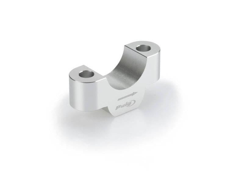Puig 20mm Handlebar Risers For 32mm Bars Silver 7564H