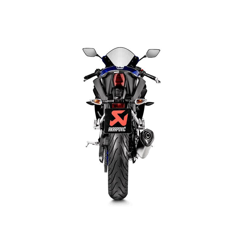 Akrapovic Racing Line Full Exhaust System Street Black TI For Yamaha MT-125 19-20 S-Y125R6-HZT