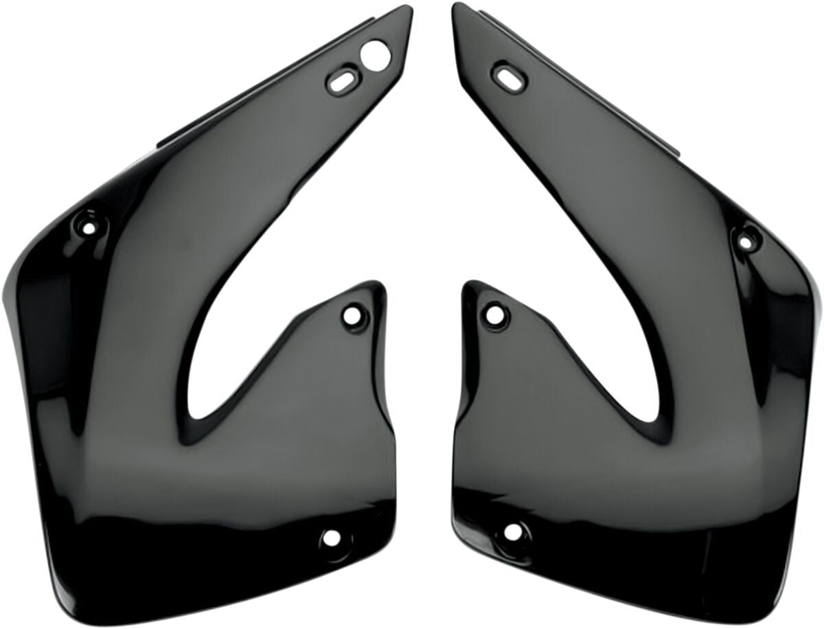 UFO RADIATOR COVERS HONDA CR125/250 BLACK HO03664-001