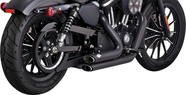 VANCE + HINES Shortshots Staggered Exhaust System BLK.XL 47329