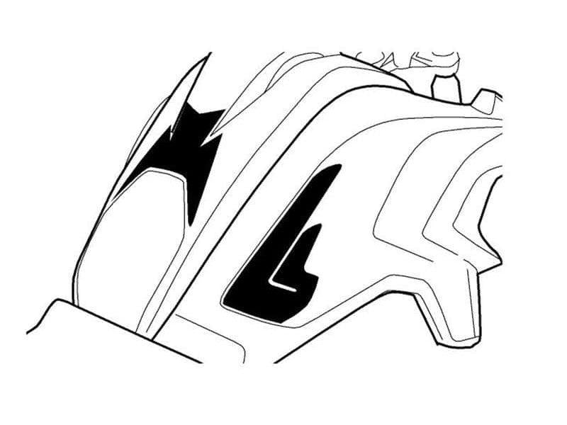 PUIG Full Tank Protection Pads Carbon Look for BMW R1200 GS 13-16 8434C