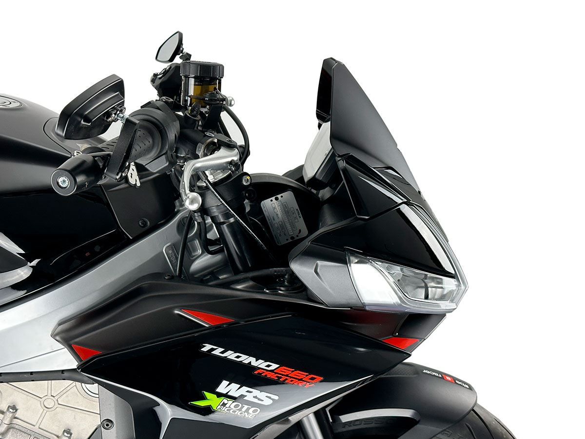 WRS Windscreen Sport Aprilia Tuono V4 1100 Matt Black Ap006no