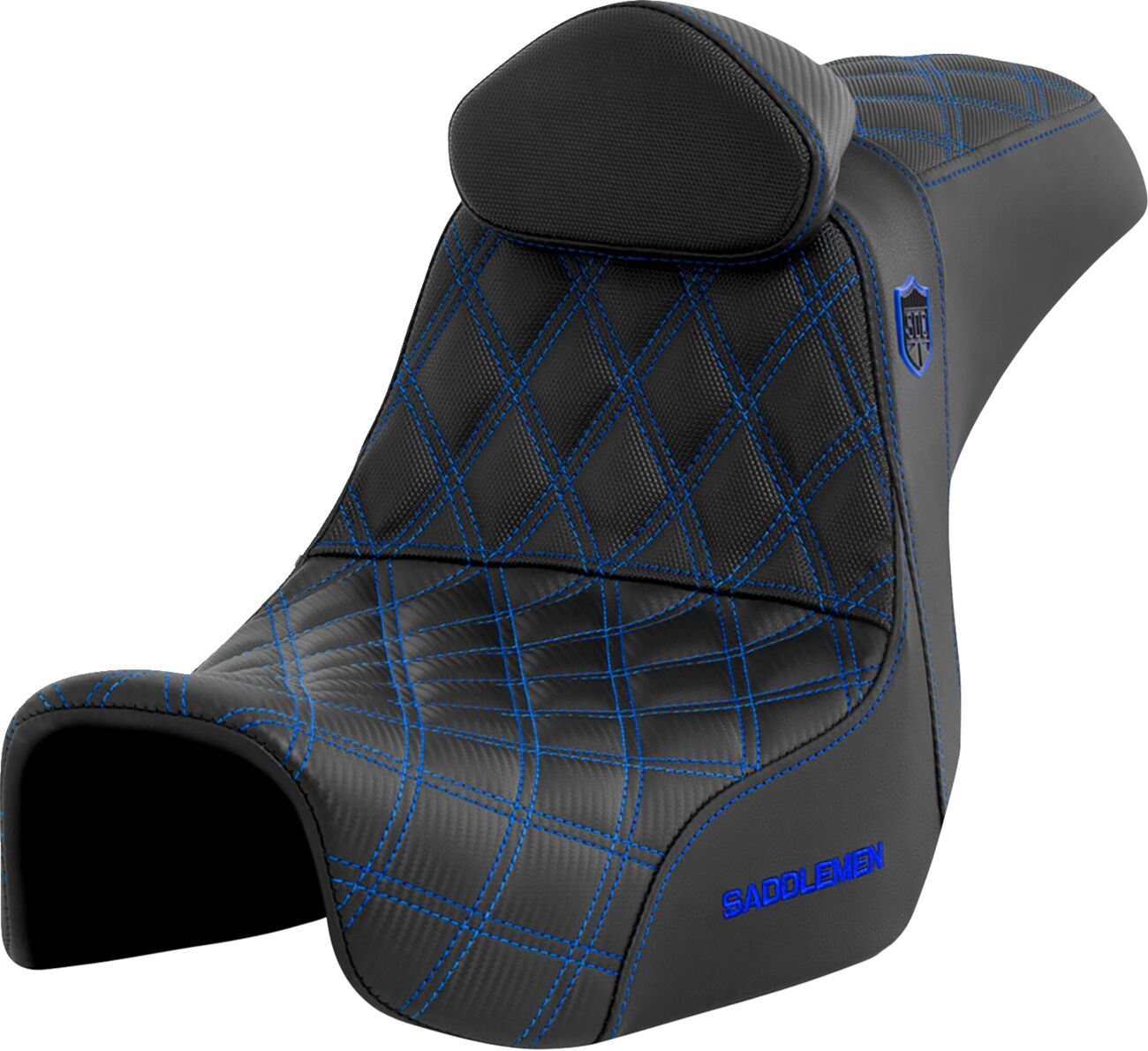 Saddlemen Pro Series SDC Performance Grip Saddlehyde Seat For With Headrest Harley Davidson FXDF 1690 06-17 SC80604BLURT