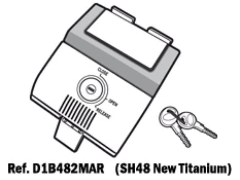 SHAD SH48 Replacement Locking Mechanism (Titanium) D1B482MAR