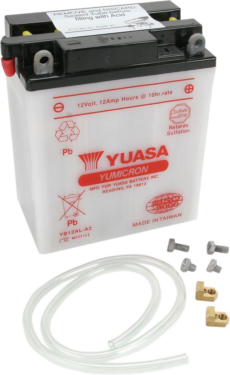 Yuasa Yumicron Battery For Yamaha XV 535 DX 1983-2023 Kit YB12AL-A2(DC)