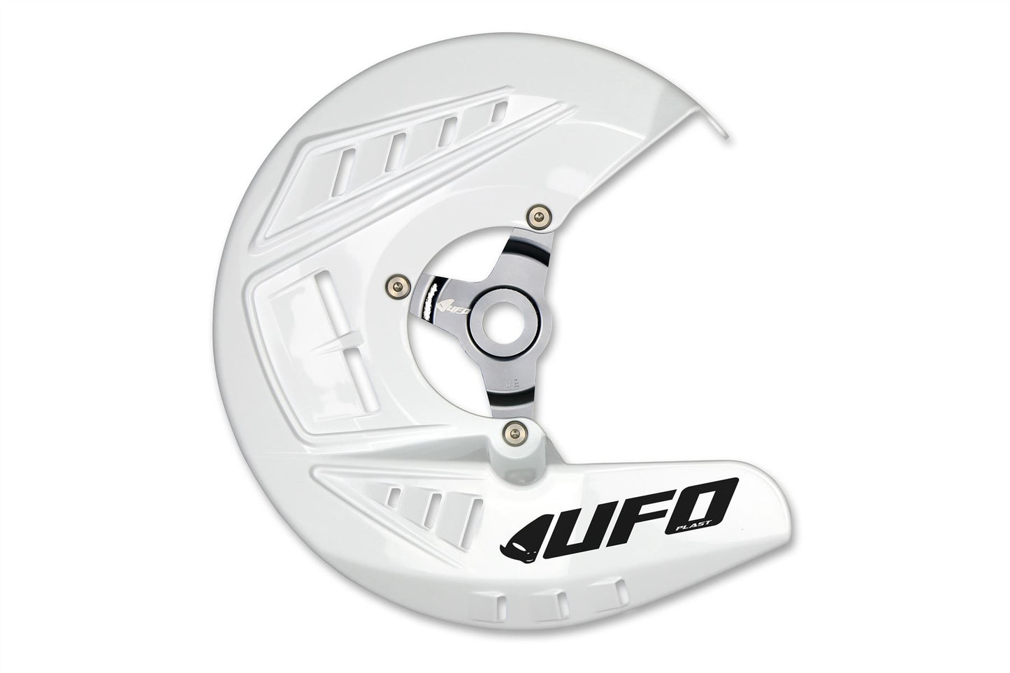 UFO Front Disc Covers For Yamaha YZ 450 F 2023-2025 White Plastic DC01015@041