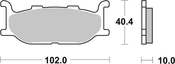 Sbs HF Street Ceramic Organic Brake Pads For Yamaha XVS 950 C 1991-2022 663HF