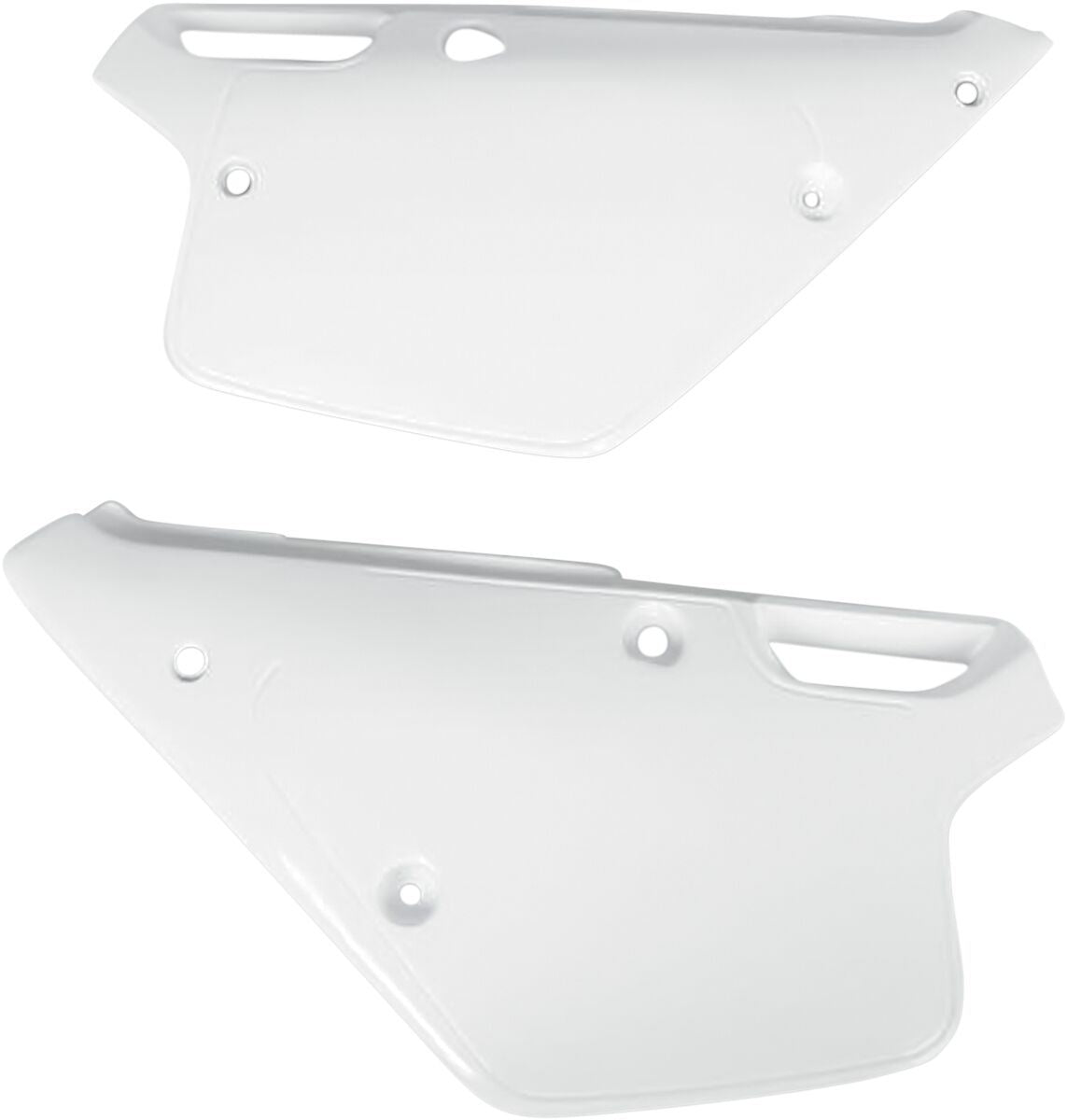 UFO SIDE PANELS YAMAHA YZ125/250: WHITE YA02834-046