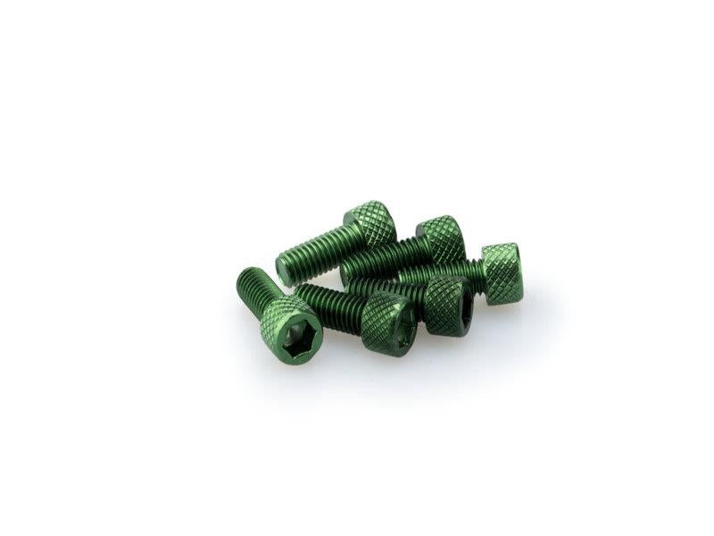 PUIG M5 15mm Allen Screws x 6 Green Universal 0363V