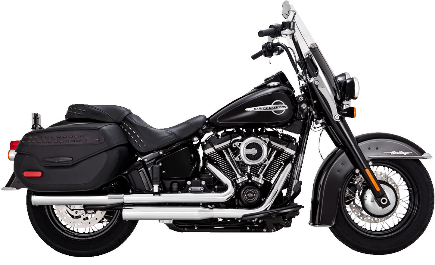 Vance & Hines Eliminator 300 Slip-On Mufflers Chrome For HD FLHCS 1868 18-24 16316