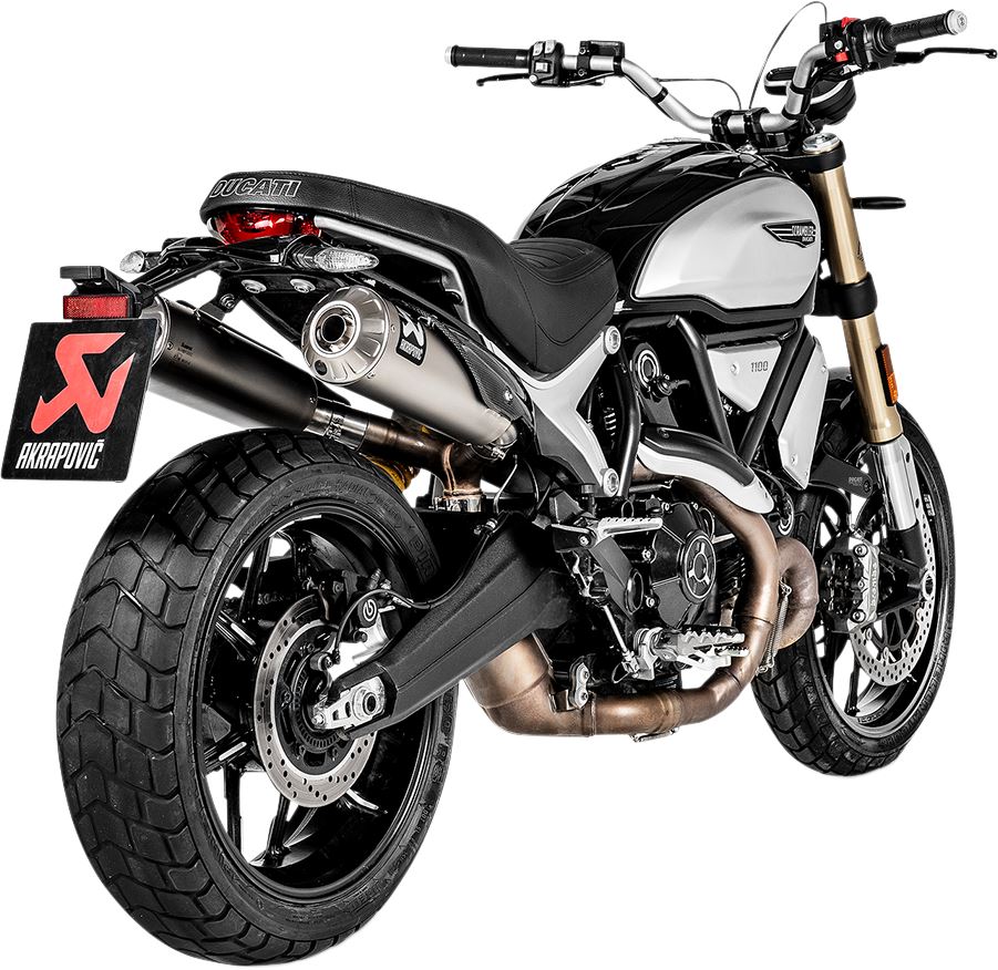 Akrapovic Slip-On Line Muffler TI For Ducati Scrambler 1100 18-24 S-D11SO4-HBFGT