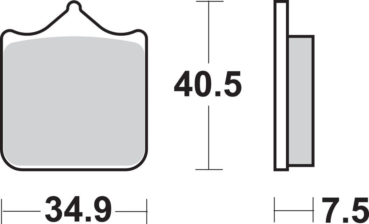 Sbs HS Street Excel Sintered Front Brake Pads For KTM SMC 690 R 2001-2025 762HS