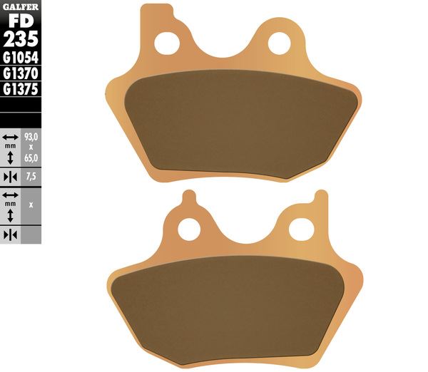 GALFER Brake Pad Street Sintered Metal FD235G1375