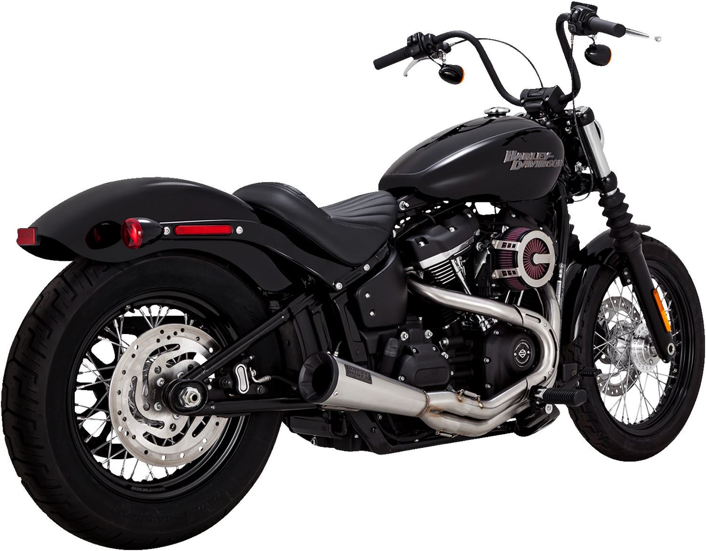 Vance & Hines 2-into-1 Upsweep Exhaust System For HD FXLRS 1923 18-24 27323