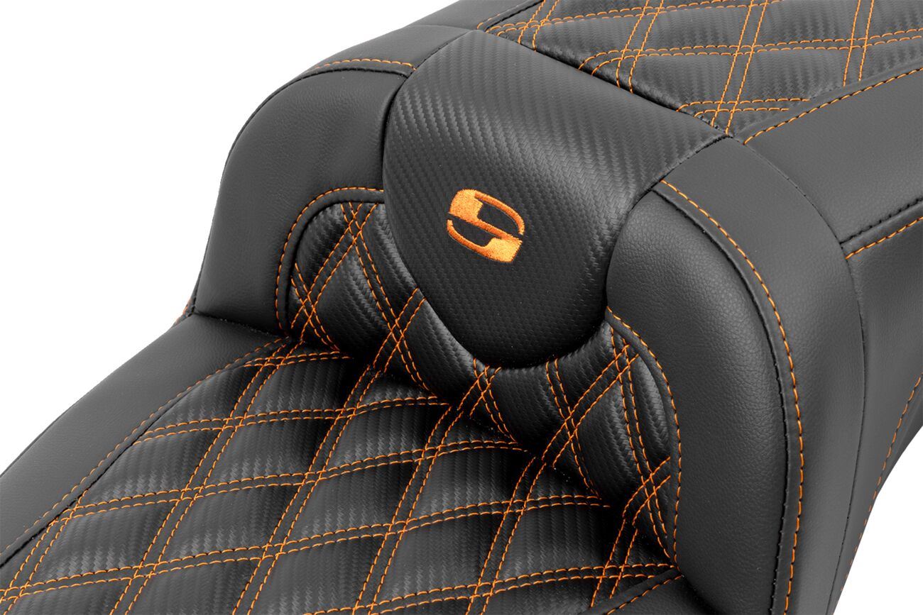 Saddlemen Roadsofa Reach Seat With Backrest For HD FLTRXSE 1977 23-24 823-07-207B3