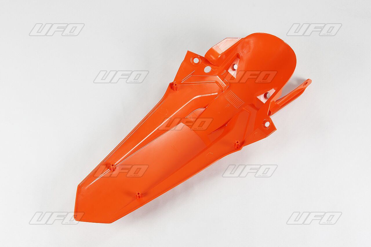 UFO REAR FENDER W/PINS KTM EXC ORANGE KT04081-127