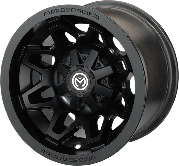 Moose Utility 416X Black 15X7 4/136 5+2 Alloy Quad UTV Wheel