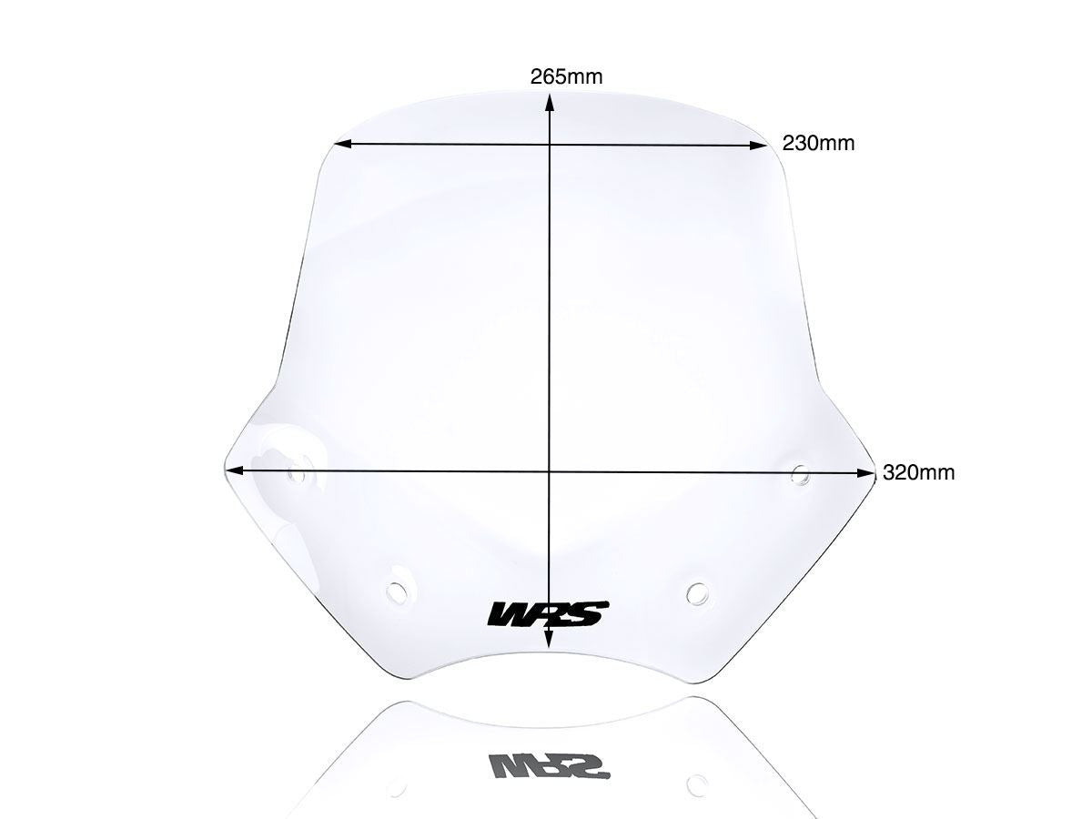 WRS Windscreen Sport BMW R1200r Clear Bm046t