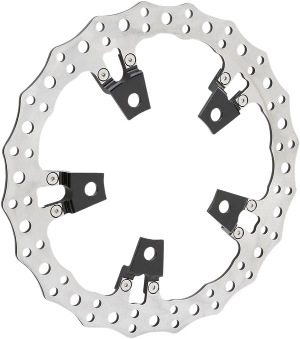 Arlen Ness Jagged Floating Rotor Stainless Steel For HD FLHRXS 1868 08-24 02-951
