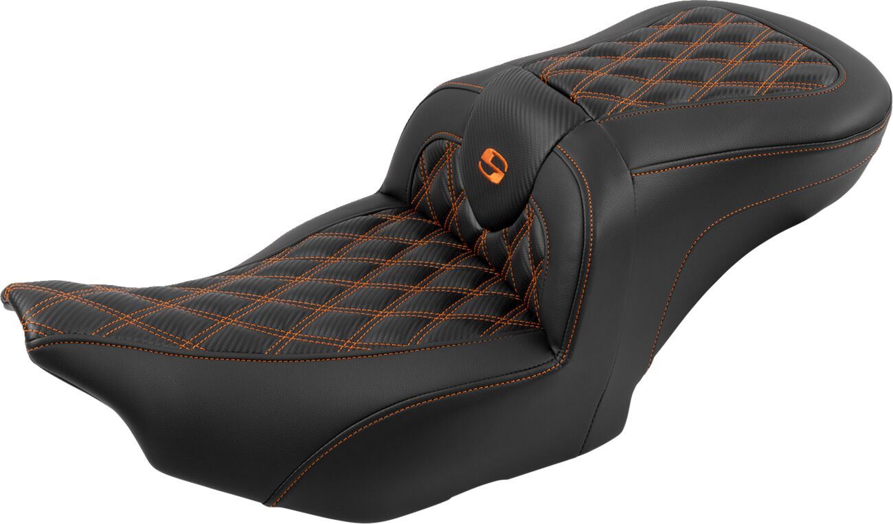 Saddlemen Roadsofa Stitch Seat With Backrest For HD FLTRXSE 1977 23-24 823-07-206B3