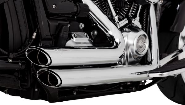 Vance & Hines Shortshots Staggered Exhaust System Chrome For HD FXBR 1923 18-24 17335