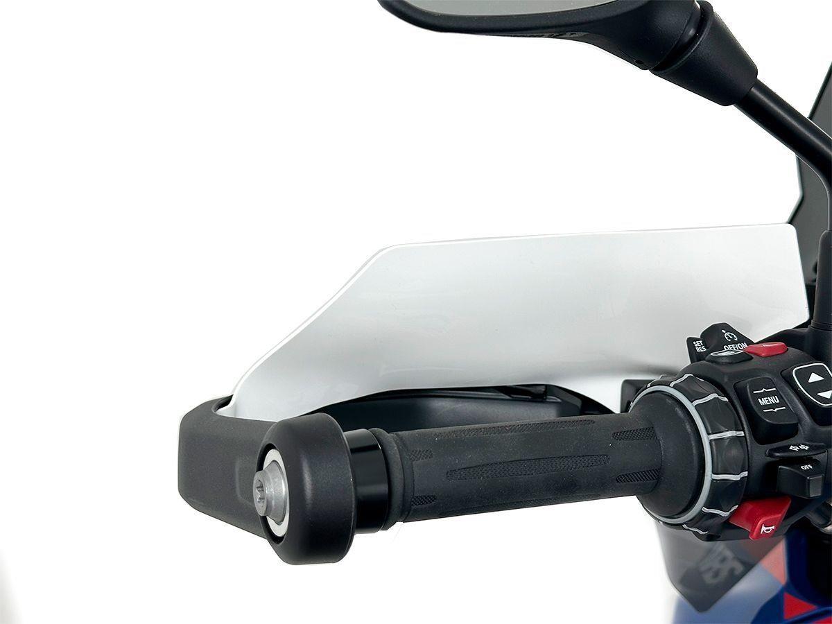 WRS Handguard Extension White Black Hanguard For BMW R1300GS BM098BI