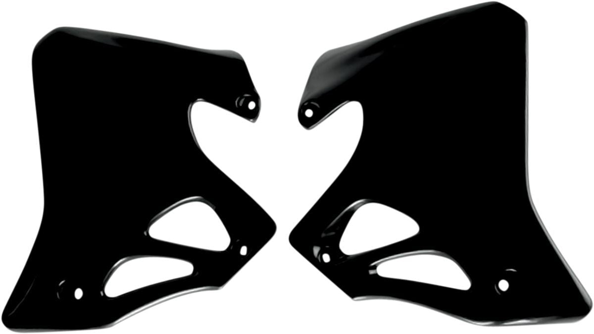 UFO RADIATOR COVERS HONDA CR125/250 BLACK HO02672-001