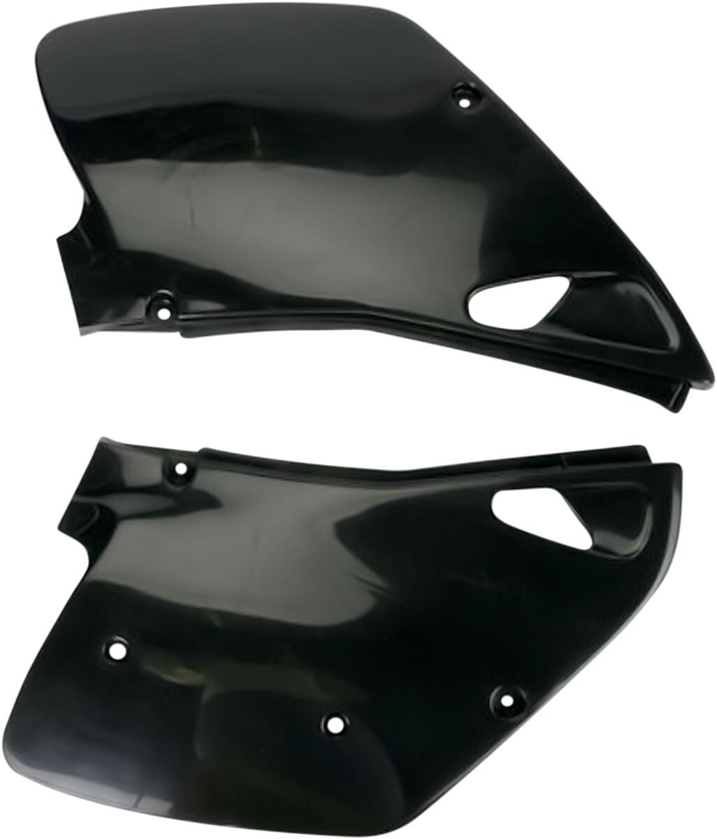 UFO SIDE PANELS KAWASAKI KX125/250 BLACK KA02745001
