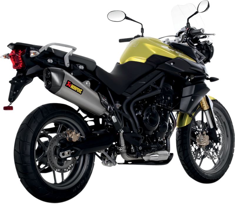 Akrapovic Slip-On Line Muffler TI For Triumph Tiger 800 XC 11-16 S-T800SO1-HZAAT