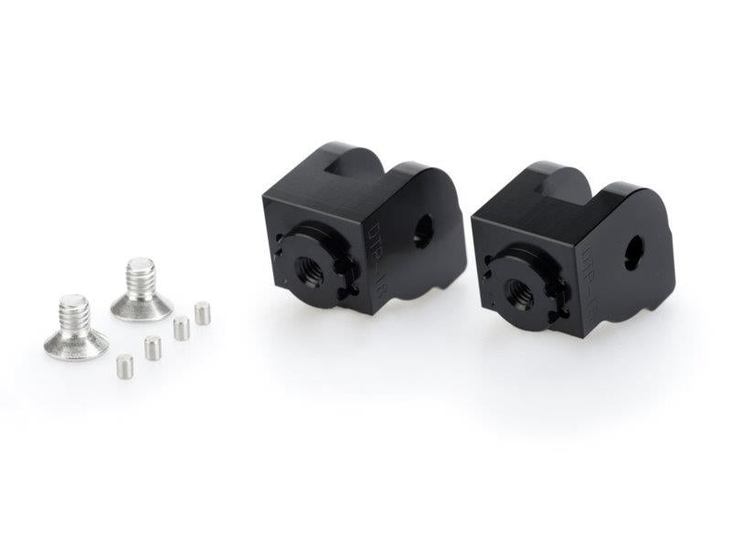 Puig Adjustable Footpeg Adaptors Black 7614F