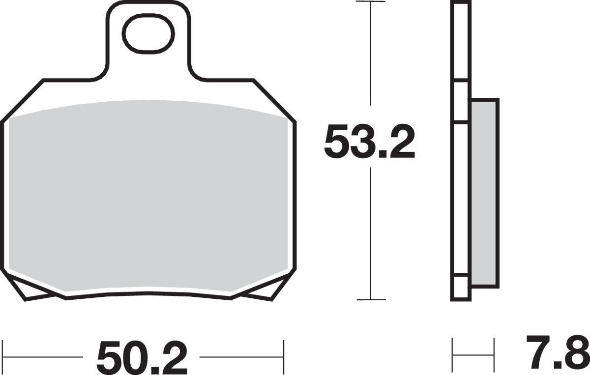 Sbs LS Street Excel Sintered Rear Brake Pads For Ducati Monster 937 98-25 730LS