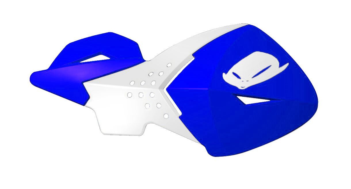 UFO UNIVERSAL ESCALADE HANDGUARDS REFLEX-BLUE/WHITE PM01646-089