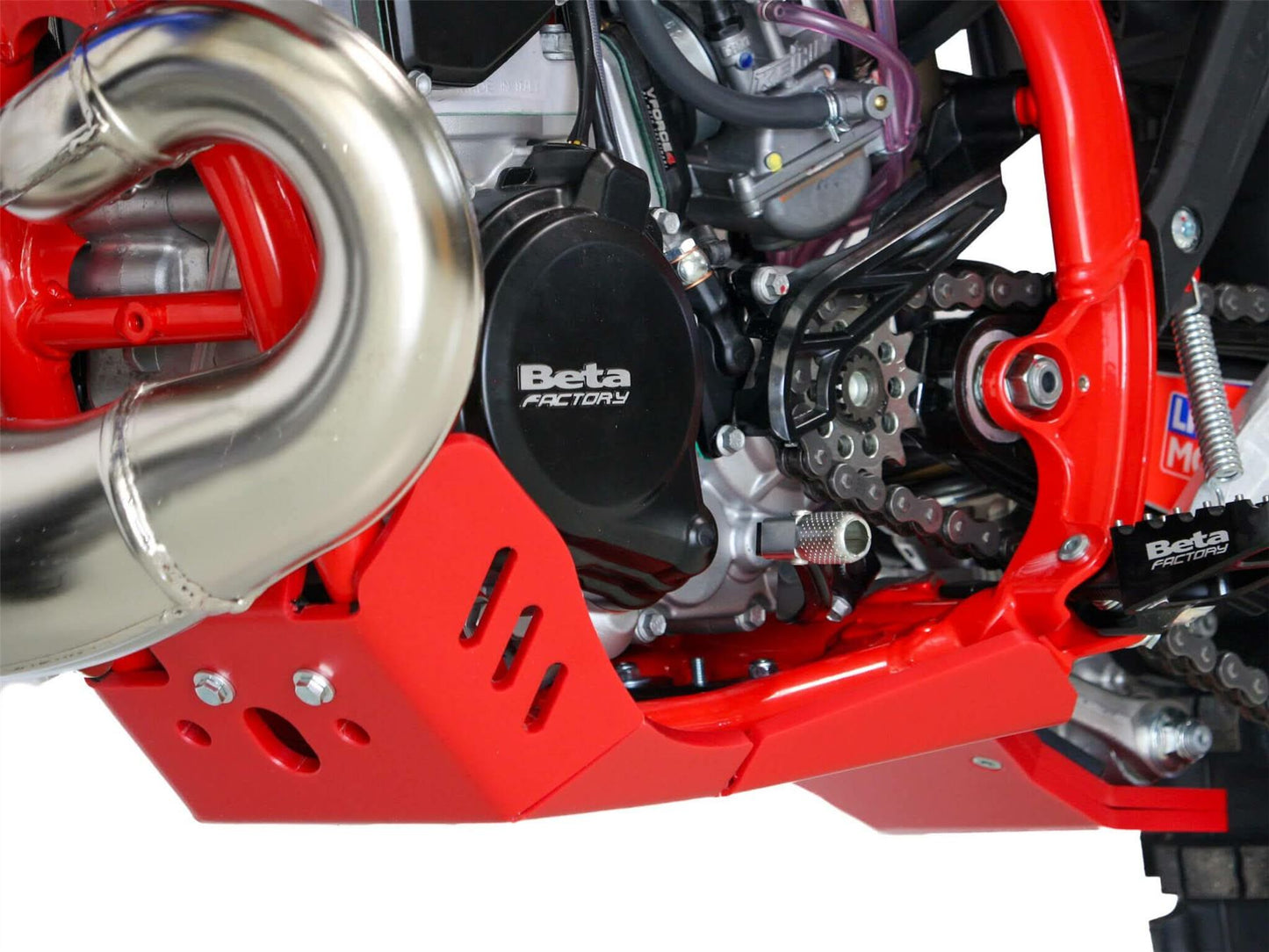 AXP Racing Xtrem Skid Plate For Beta RR 250 2024-2025 HDPE Red AX1753
