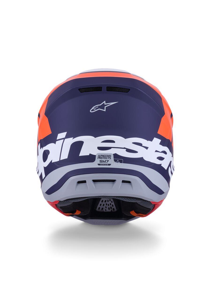 ALPINESTARS SM7 Core Helmet ORAN/BLUE 2025 Model
