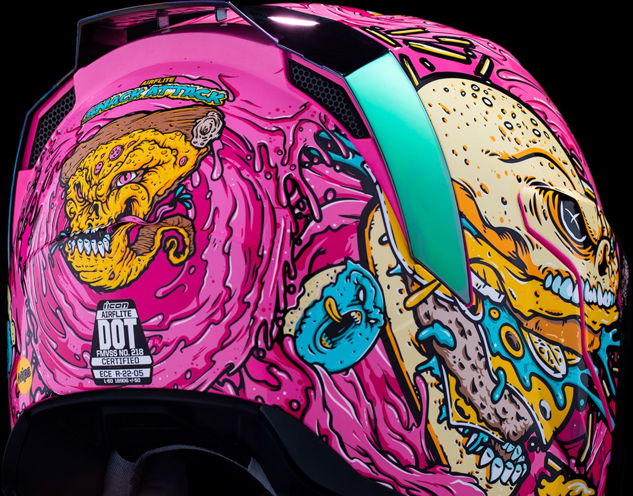 Icon Street Helmet Airflite Mips Snack Attack Pink 24 Model