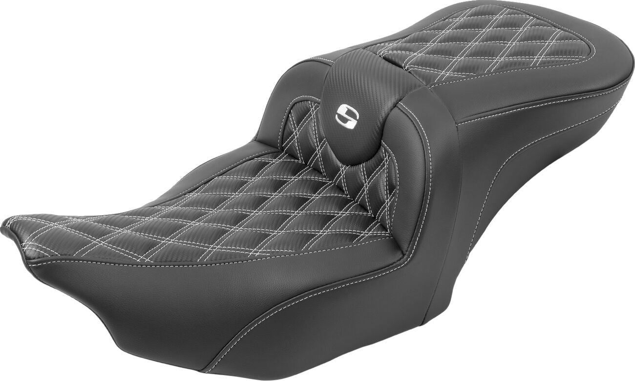 Saddlemen Roadsofa Lattice Stitch With Backrest For HD FLTRXSE 1977 23-24 823-07-206B6