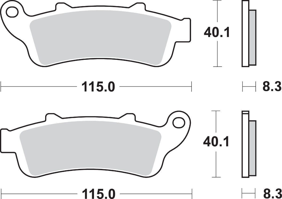 Sbs HS Street Excel Sintered Front Brake Pads For Honda GL 1800 1997-2019 735HS