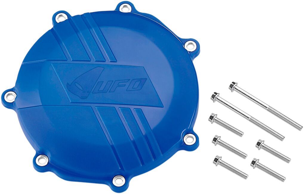 UFO CLUTCH COVER W/MOUNTING KIT YAMAHA YZF/WR 450 BLUE AC02402