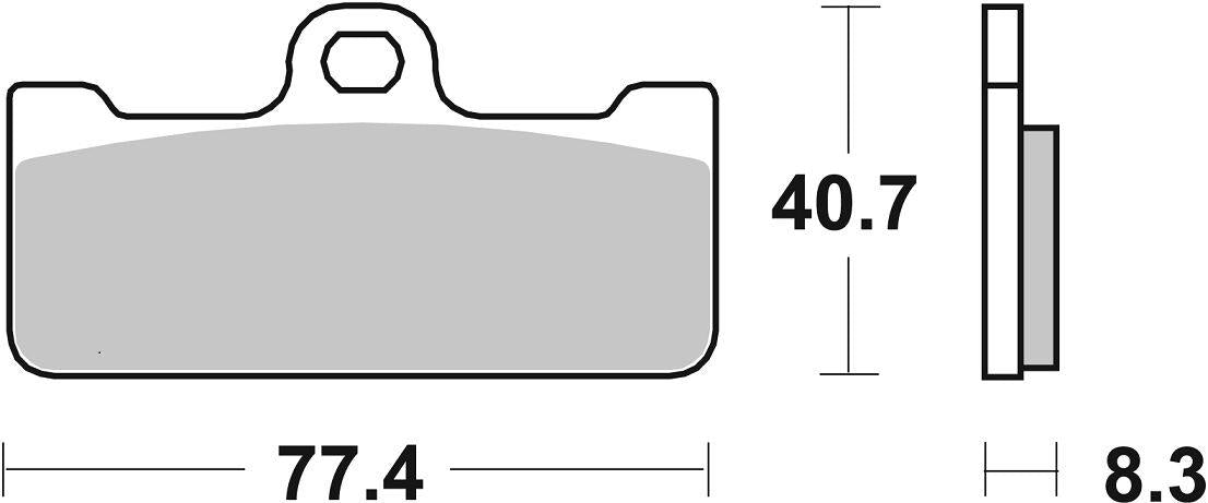 Sbs DS Racing Dual Sintered Brake Pads For Aprilia SXV 450 2008-2010 695DS-1