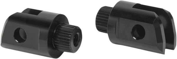 Arlen Ness Splined Peg Mount Black Aluminum For Indian Chief 116 10-24 I-1391