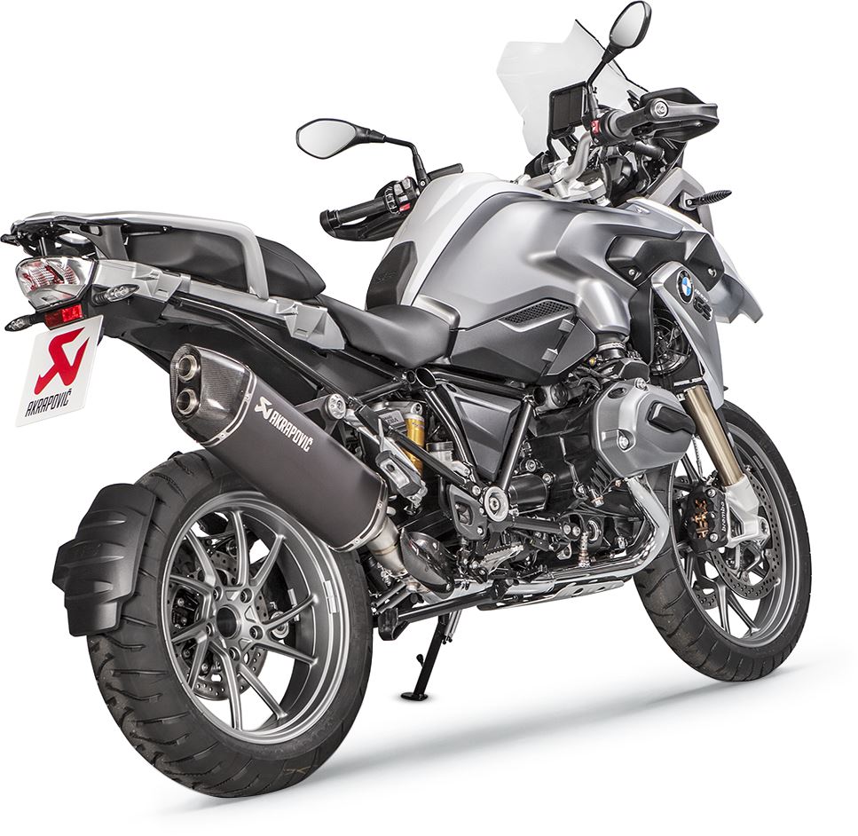 Akrapovic Slip-On Line Muffler TI Black For BMW R 1200 GS 13-18 S-B12SO16-HAABL