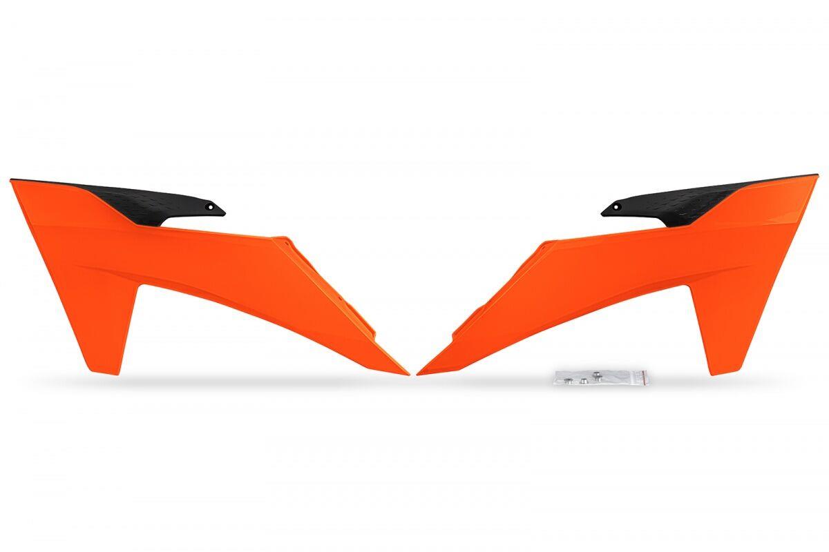 UFO Radiator Covers For KTM SX 85 2025-2026 Orange Gloss Pair KT05031#FFLU