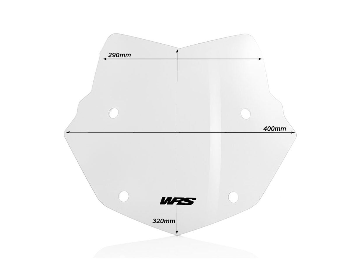 WRS Windscreen Enduro BMW R1250gs Clear Bm026t