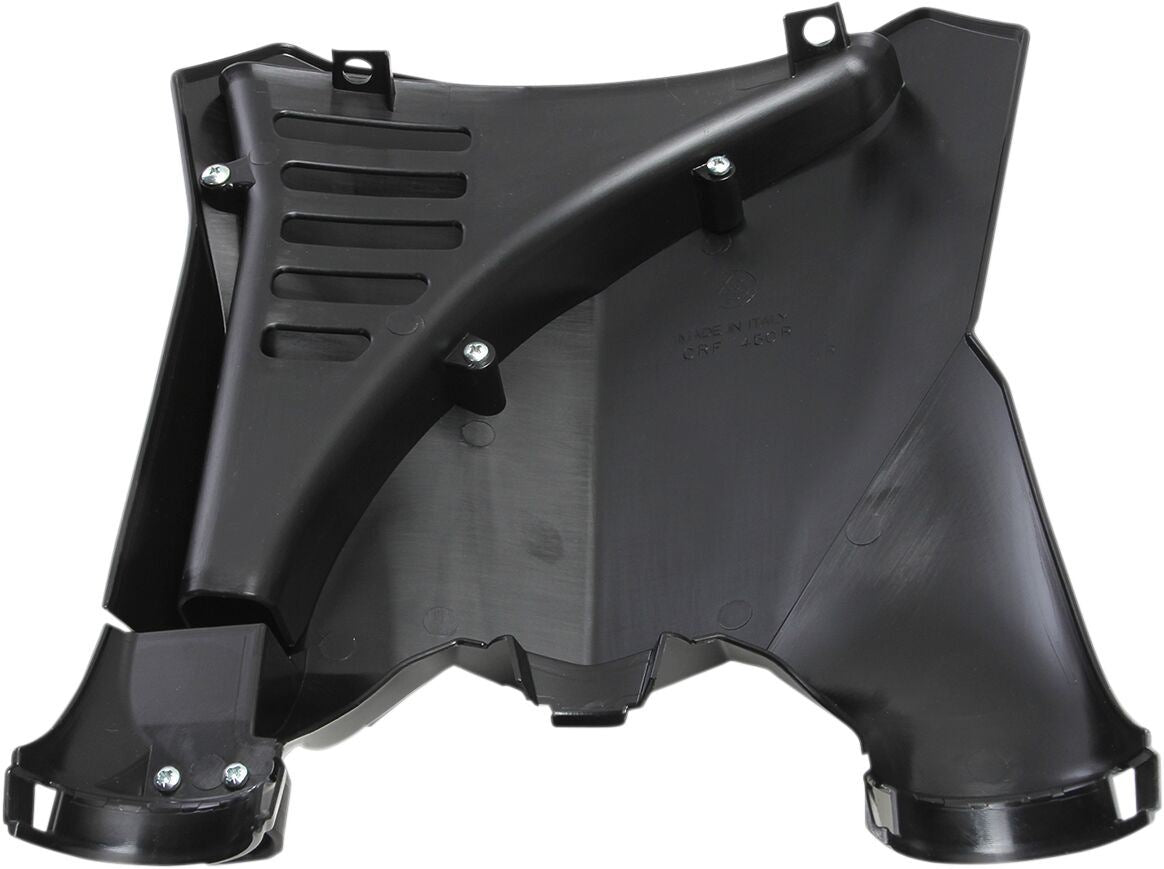 UFO STADIUM FRONT NUMBER PLATE HONDA CRF450R/RX BLACK HO04679-001