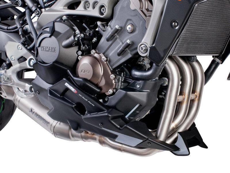 PUIG Engine Spoiler Carbon Look for Yamaha MT-09/SP/SportTracker/StreetRally/Tracer 13-20 7540C