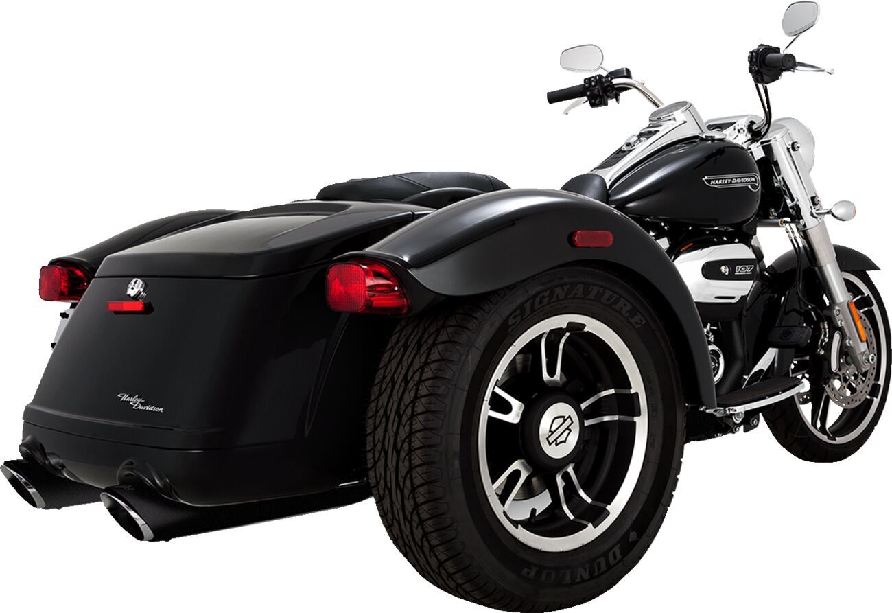 Vance & Hines Twin Slash Slip-On Mufflers For HD FLRT 1868 17-25 46796